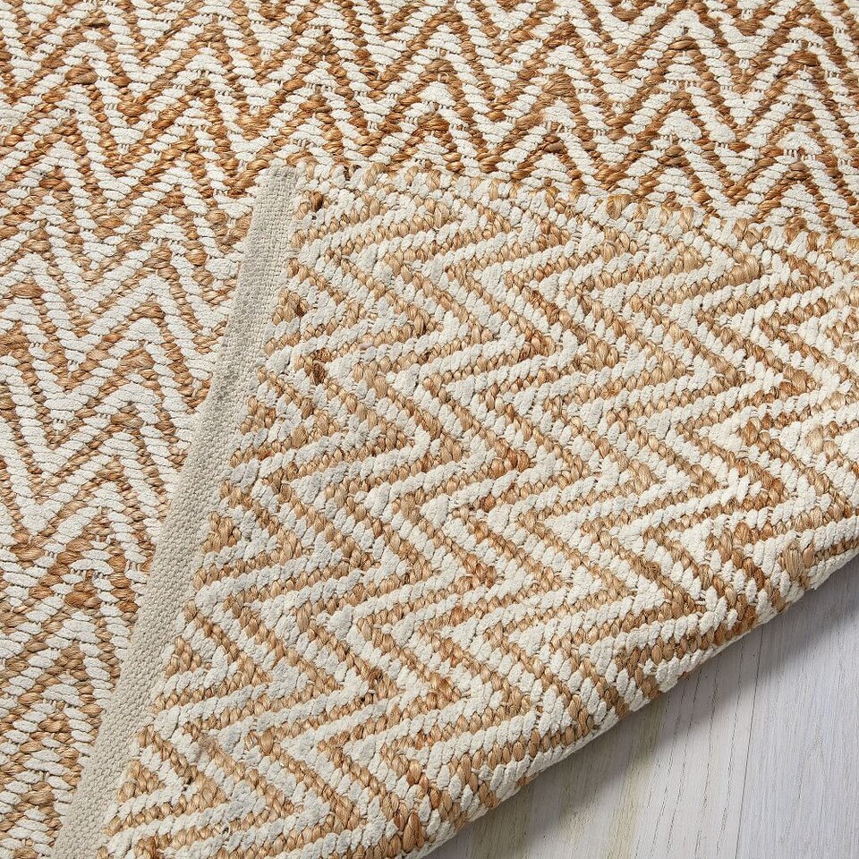Jute Chenille Herringbone Rug west elm United Kingdom